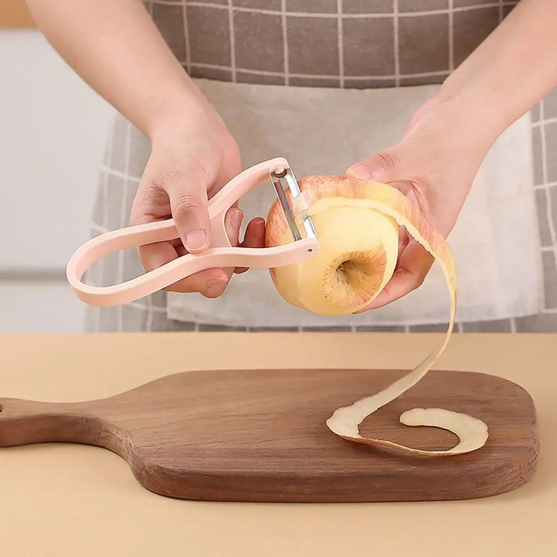 2-in-1 Obst- und Gemüseschäler Skandora PeelCut | Abnehmbarer Edelstahl-Schäler im nordischen Stil | 14 × 7 cm / 12 × 5,5 cm