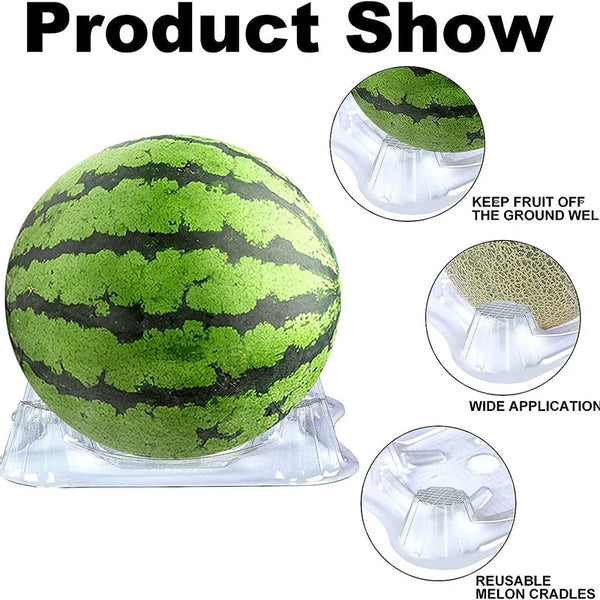 Growviva Melonenhalter Garten | 50er Set | Stabil & Wiederverwendbar | Transparent