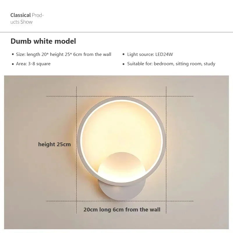 Lumavera Moderne LED Wandleuchte | C-förmiges Design | Minimalistische Innenbeleuchtung für Wohnzimmer, Schlafzimmer & Flur