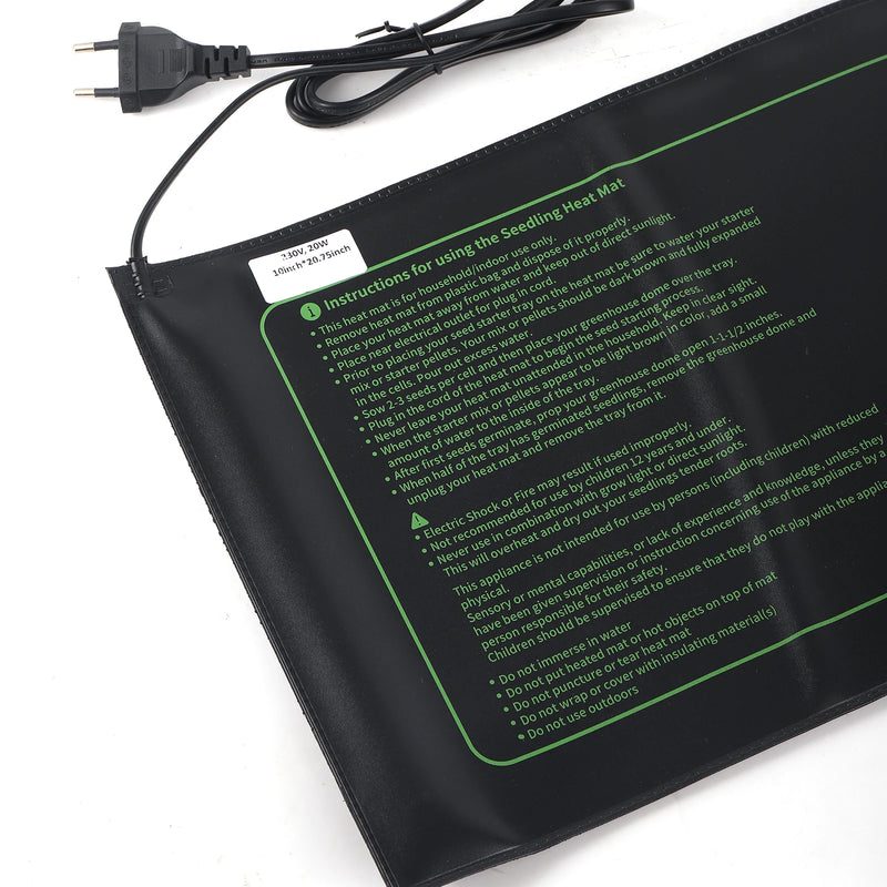 WurzelWärme Heizmatte | Für Pflanzenanzucht | Verbessert Keimung | PVC 20W