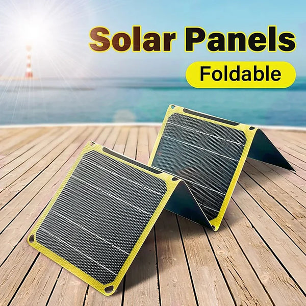 SolarNomad Flexibles Solar-Panel zum Falten | 30W/40W | Monokristallin & ETFE | Schnellladefunktion & USB-Ausgang | Für Reisen, Camping & Outdoor