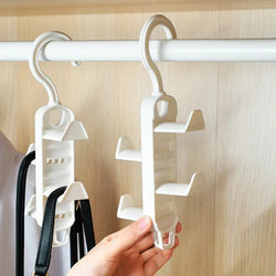HookLino Mehrfachhaken | Wandhaken aus Kunststoff | 3-fach & 5 kg Tragkraft | Modern & Platzsparend