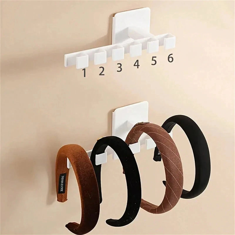 Capelio Hut- & Kleiderhalter L-Form ohne Bohren | 1/2/3 Stück | Wandhalter mit 6 Haken | Ideal für Caps, Kleidung & Accessoires | Selbstklebend & Multifunktional