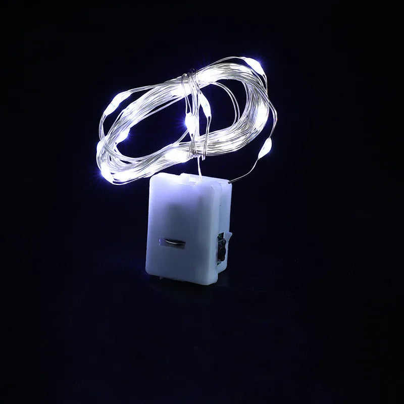 LED Lichterkette mit Knopfzellen | 1–2 m | Verschiedene Farben & Modi | Weihnachts- & Partydeko