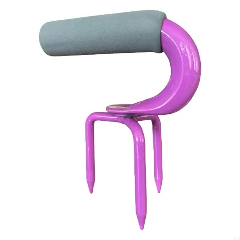 Terravix Unkrautentferner aus Carbonstahl | Rostfrei & ergonomisch | Hand-Tool zur Bodenbelüftung & Gartenpflege | 17×13×8 cm