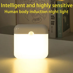LED-Bewegungssensor-Lampe LumoSquare | USB-C Wiederaufladbar | Warm- & Kaltweiß | Magnetische Nachtlampe für Schlafzimmer, Küche & Flur