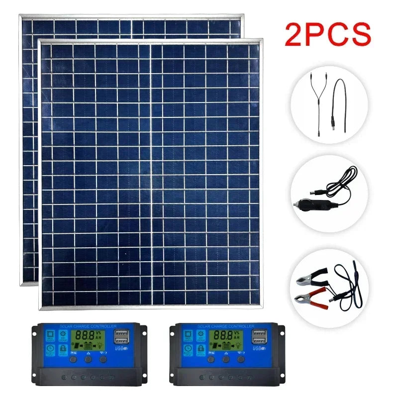 Solar-Panel-Set Sunovate 1000 | 500–1000W Leistung | Tragbar & Wasserdicht | Für Wohnmobil, Boot & Garten | 39 × 33 × 1,5 cm