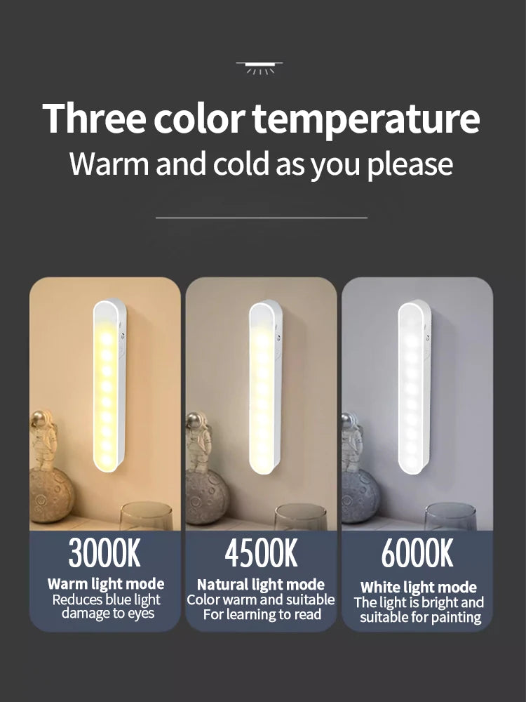 LED Nachtlicht Lunora | Dimmbar mit Fernbedienung | Magnetische Befestigung | Wiederaufladbar