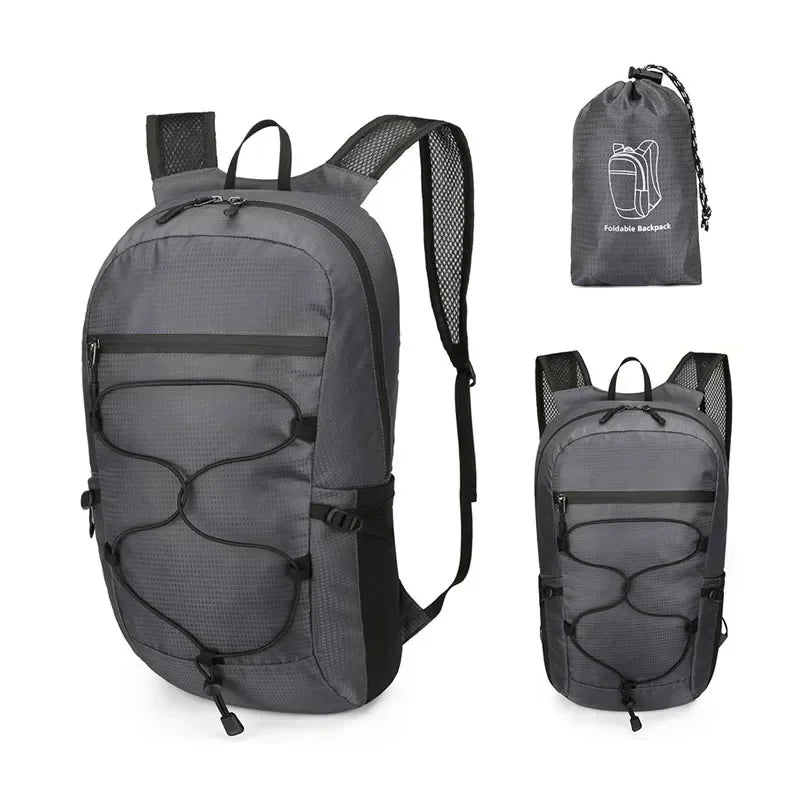 Outdoor‑Rucksack PackLite 20 L | Ultraleicht & Wasserdicht | Faltbar für Reisen & Wandern