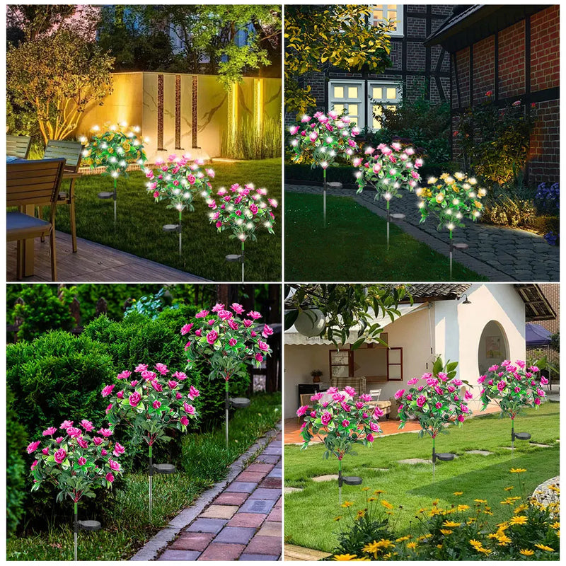 Solar Gartenlampe Lumosia | LED Azaleen | Wetterfest & Kabellos | 8h Leuchtzeit
