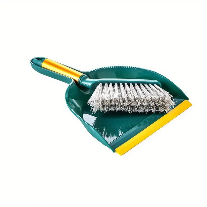 CLEANDESK Mini Tischbesen-Set | Kompakt & Langlebig | Kehrschaufel mit Handfeger – Für Haushalt & Büro