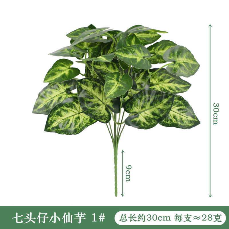 VERDIVA Kunstpflanze Dieffenbachia | Tropisches Deko-Blatt aus Seide | Pflegeleichte Deko für Tisch, Regal & Wohnzimmer