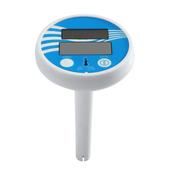 THERMAFLOAT Poolthermometer | Schwimmendes Wasserthermometer für Pool & Whirlpool | Temperaturanzeige 0–50 °C | Bruchsicher & wetterfest