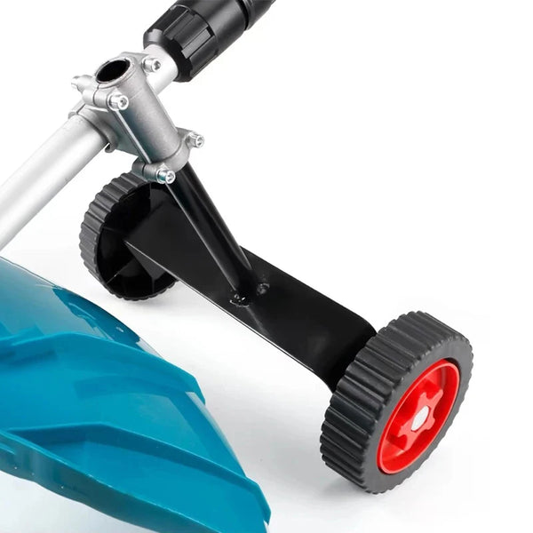 Universal Stützrad TRIMNOVA EasyRoll | Höhenverstellbar | Rücken- & Armschonend | Für Rasenmäher & Motorsensen