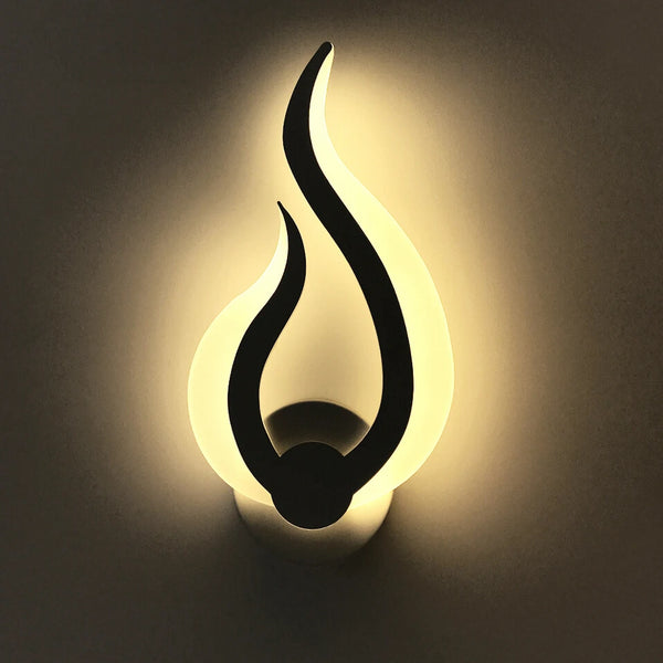 AuroraGlow LED Wandleuchte | 12W | Warm- & Kaltweiß | Modernes Design | Acryl & Metall