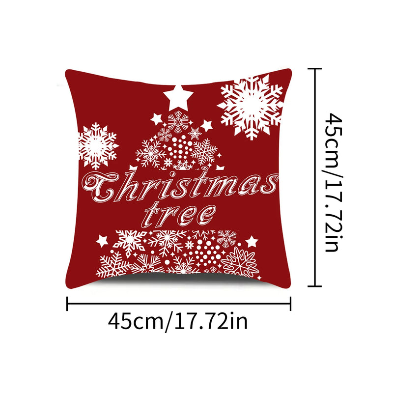 Weihnachts-Kissenhülle Lunavia | 2D Druck | Santa Claus Design | 45×45 cm | Festliche Weihnachtsdeko & Geschenkidee