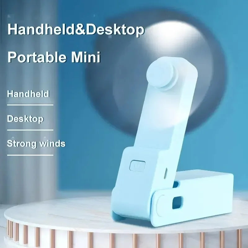 Mini-Faltventilator BrisaFold | USB-aufladbar & tragbar | Leise & kraftvoll | Für Schreibtisch & unterwegs