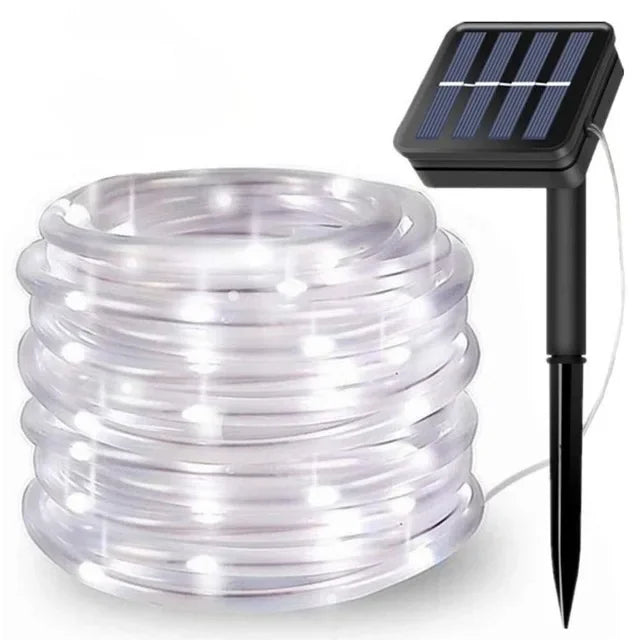 Solar Lichterkette Solviera | 300 LEDs | IP65 Wasserdicht | 8 Modi | Garten-, Weihnachts- & Partybeleuchtung | Warmweiß / Weiß / Bunt