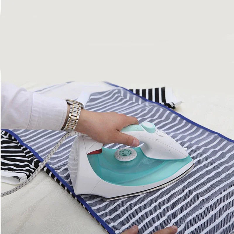 Bügel-Schutznetz HeatGuard MeshPad | Hitzebeständiges Bügeltuch 40×60 cm | Anti-Glanz & Anti-Brand-Schutz | Für empfindliche Stoffe