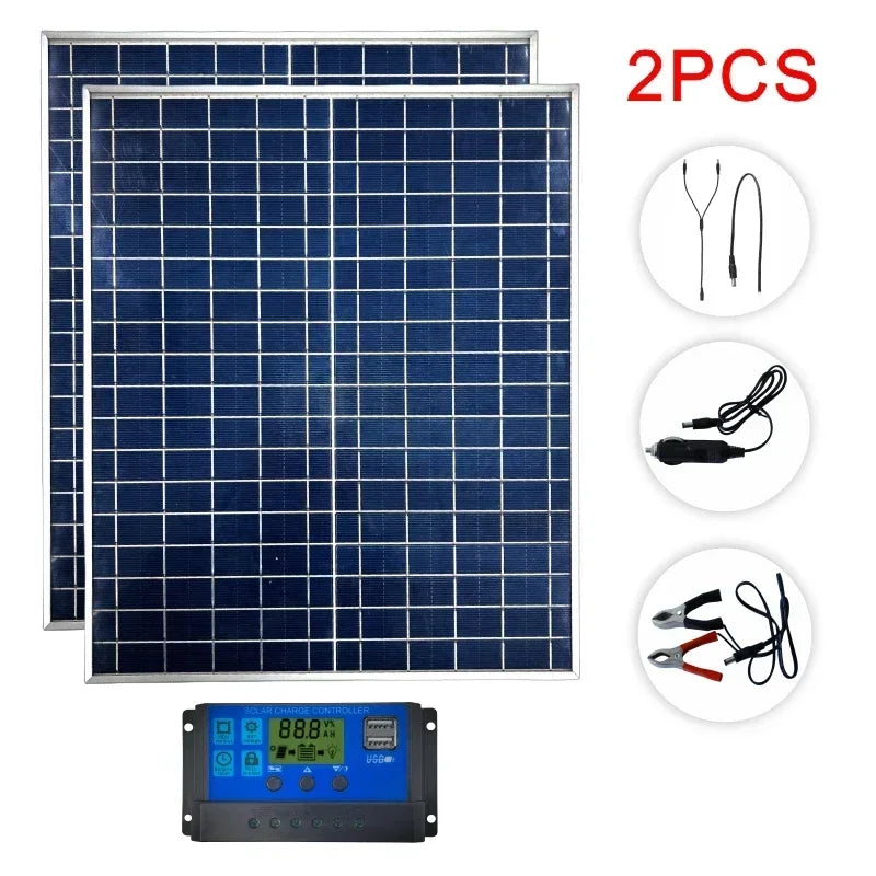 Solar-Panel-Set Sunovate 1000 | 500–1000W Leistung | Tragbar & Wasserdicht | Für Wohnmobil, Boot & Garten | 39 × 33 × 1,5 cm