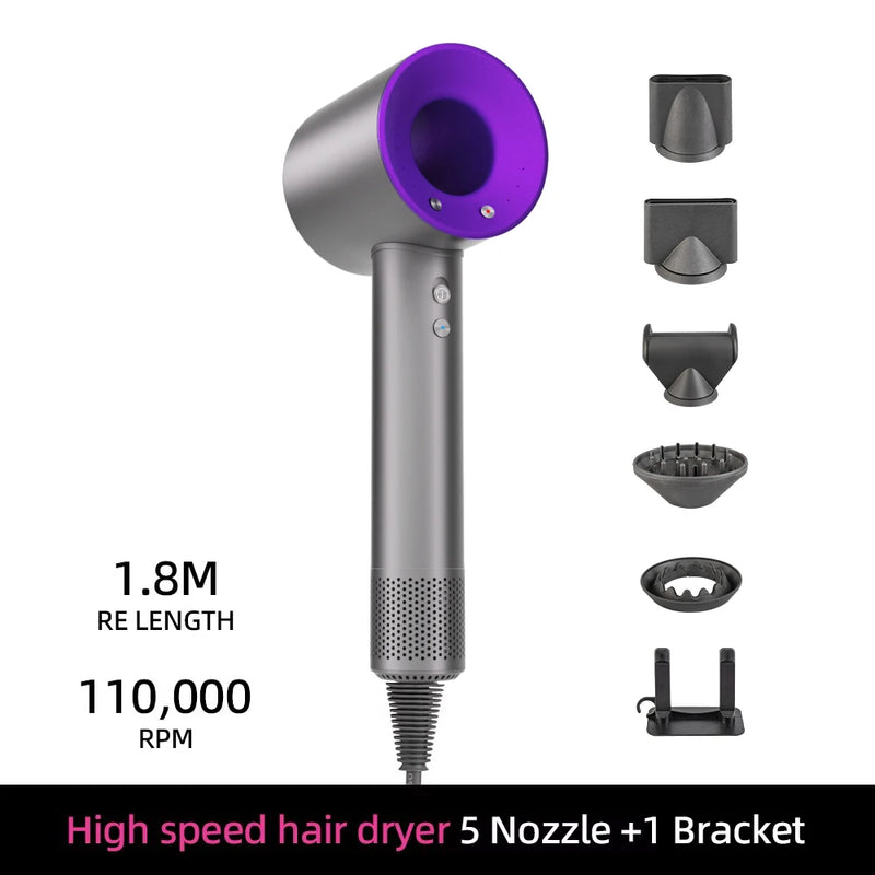 Ionen Haartrockner | 200 Mio. Negative Ionen | Intelligente Temperaturkontrolle | 110.000 U/min