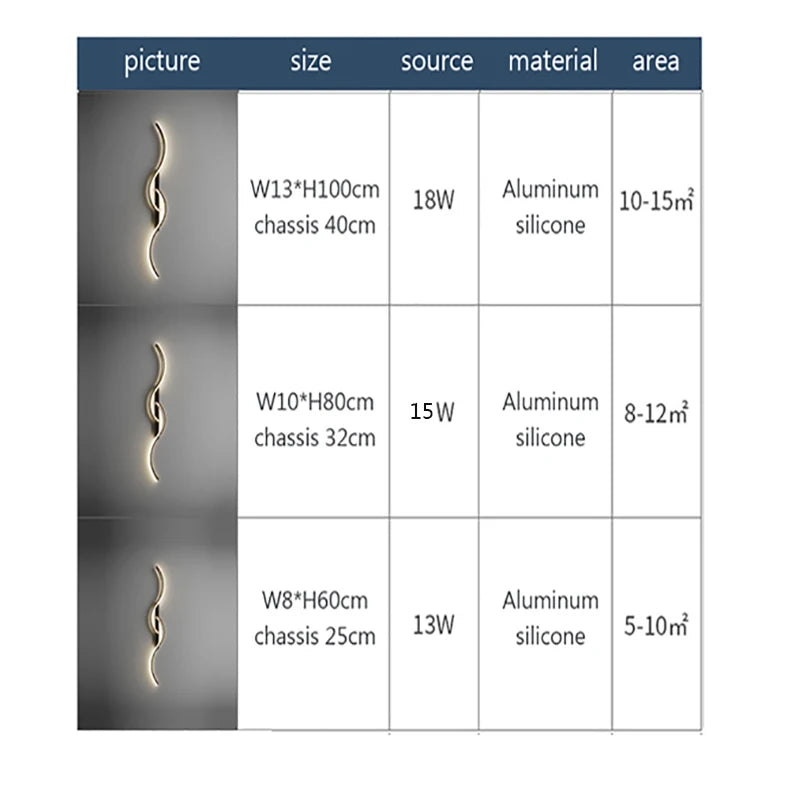 LumiStripes | Moderne LED Wandleuchte | Minimalistische Wandleuchte im Streifen-Design | Innenbeleuchtung für Schlafzimmer & Wohnzimmer
