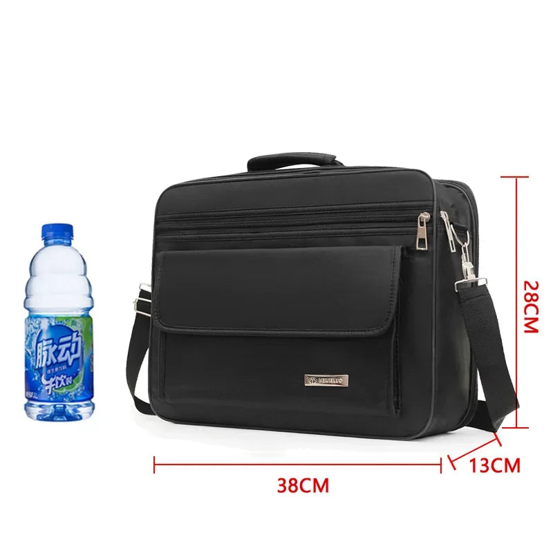 Business-Aktentasche OrgaCarry Pro | Große Kapazität & wasserabweisend | Laptop- & Dokumententasche aus Oxford-Gewebe | Für Reisen & Büro