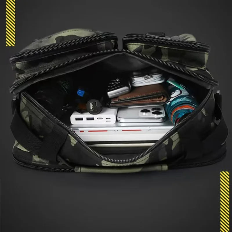 TrailCore ActiveBag Taktische Outdoor-Umhängetasche | Molle Schultertasche für Herren | Robuste Nylon-Crossbody Bag für Wandern, Camping & Angeln