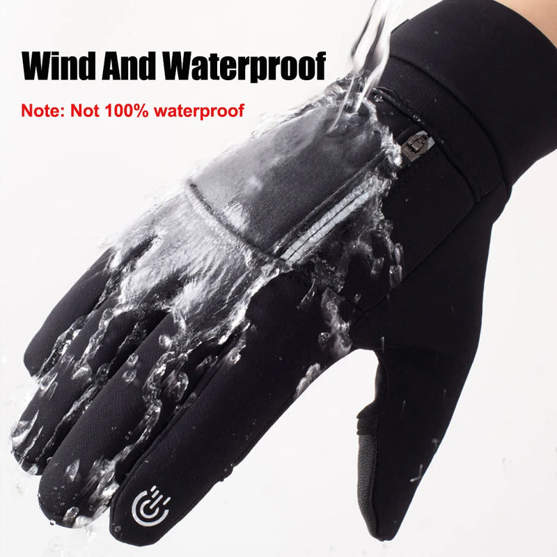 FrostGrip | Winterhandschuhe mit umklappbaren Fingerspitzen | Wasserdicht, Winddicht & Touchscreen-kompatibel | M–XL