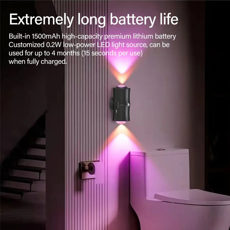 LED Nachtlicht LumoSense | Bewegungsmelder & RGB | Magnetisch & Wiederaufladbar | 1500 mAh Akku