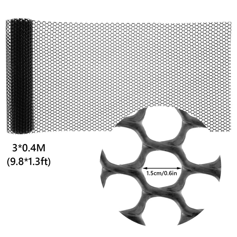FlexGuard Mesh | Kunststoff-Zaunnetz für Garten & Baumstammschutz | 300 × 40 cm / 600 × 40 cm | Wetterfest & zuschneidbar