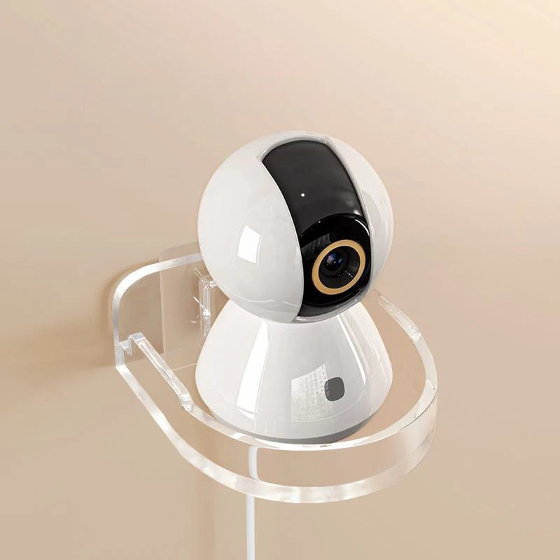 Kamera Wandhalterung SecureMount | Ohne Bohren | Verstellbare Schwerlast-Halterung | Transparent & Wasserdicht