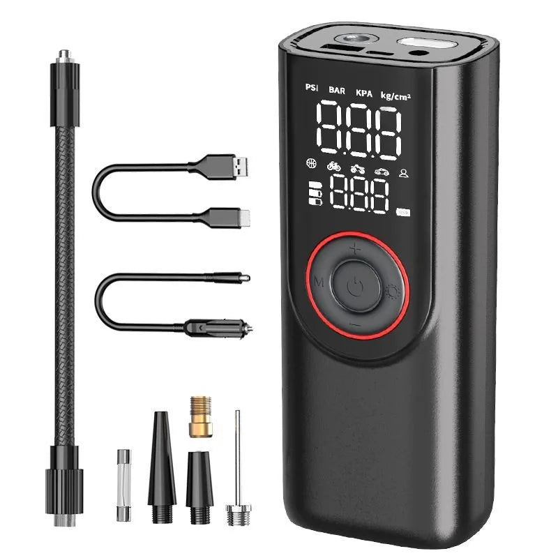 Digitale Akku-Luftpumpe AirSure Pro | 150 PSI | 6000 mAh Powerbank | LED-Licht & Automatischer Stopp | Für Auto, Fahrrad, Ball & Mehr