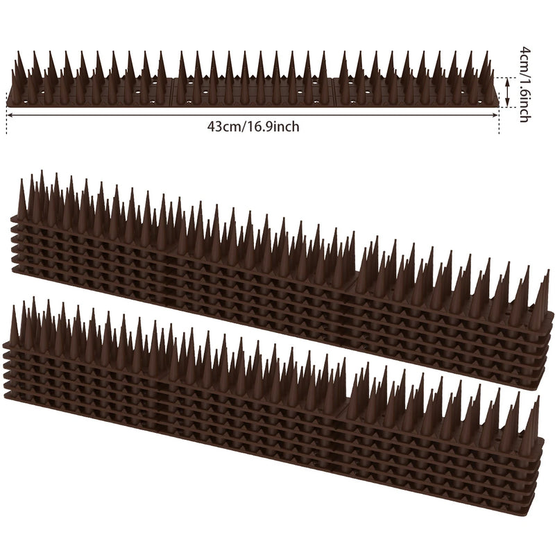 SafeWing 12/20er-Set Vogelabwehr-Spikes | Abnehmbar & Tierfreundlich | Anti-Kletter-Schutz für Zaun, Fensterbank & Dachkante
