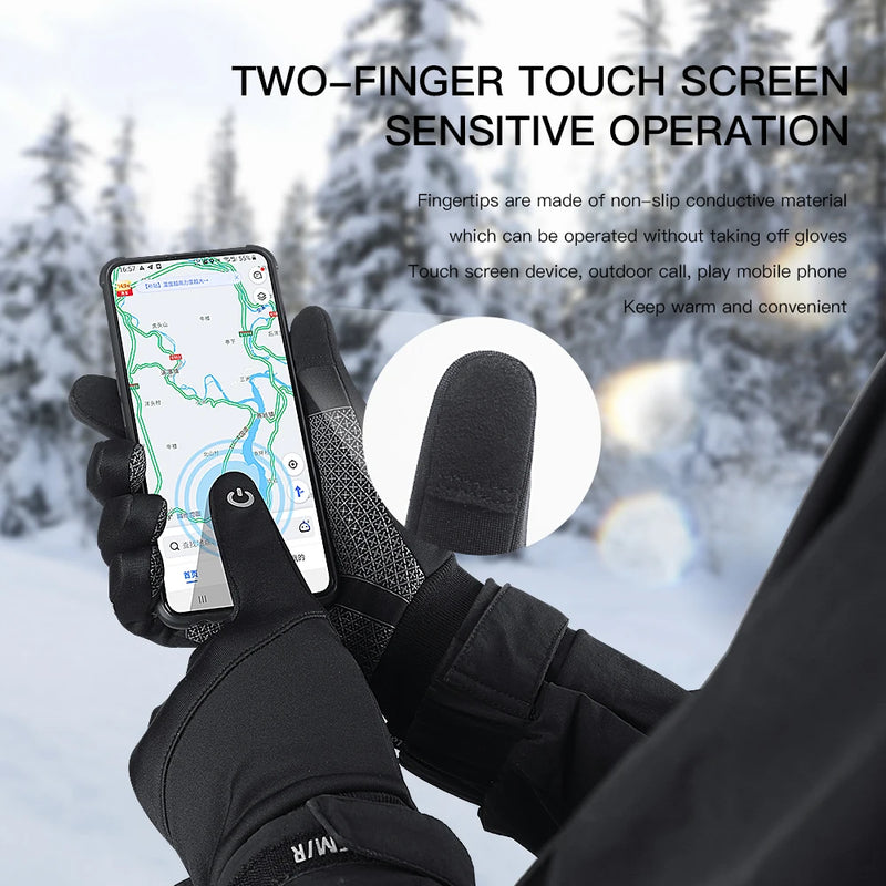 NordFrost Pro Gloves | Winddichte Winterhandschuhe | Touchscreen & Rutschfest | Wasserdicht & Warm für Radfahren & Outdoor