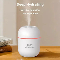 AEROAURA Mini Luftbefeuchter | Flüsterleise <36 dB | LED Stimmungslicht | Automatische Abschaltung