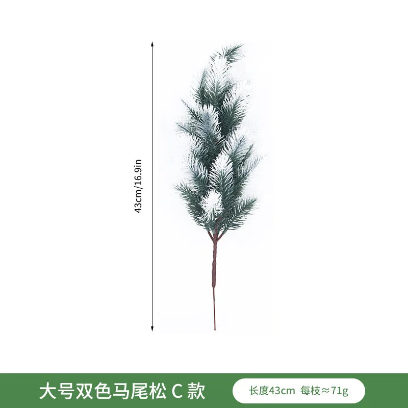 Evervigne | Künstlicher Tannenzweig | Realistische Weihnachtsdekoration | Hochwertige Kunstpflanze | Für Innenräume & Blumengestecke