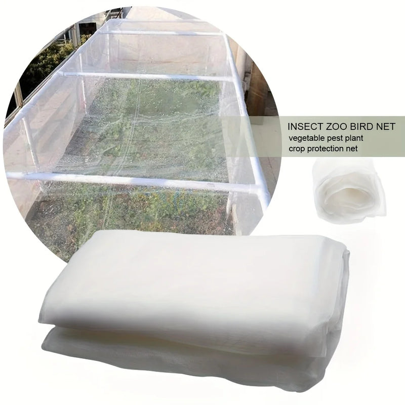 GARDINETZ Premium Schutznetz | Feinmaschig gegen Insekten & Vögel | 2,5 × 5 m Abdeckung für Obst, Gemüse & Pflanzen – Weiß