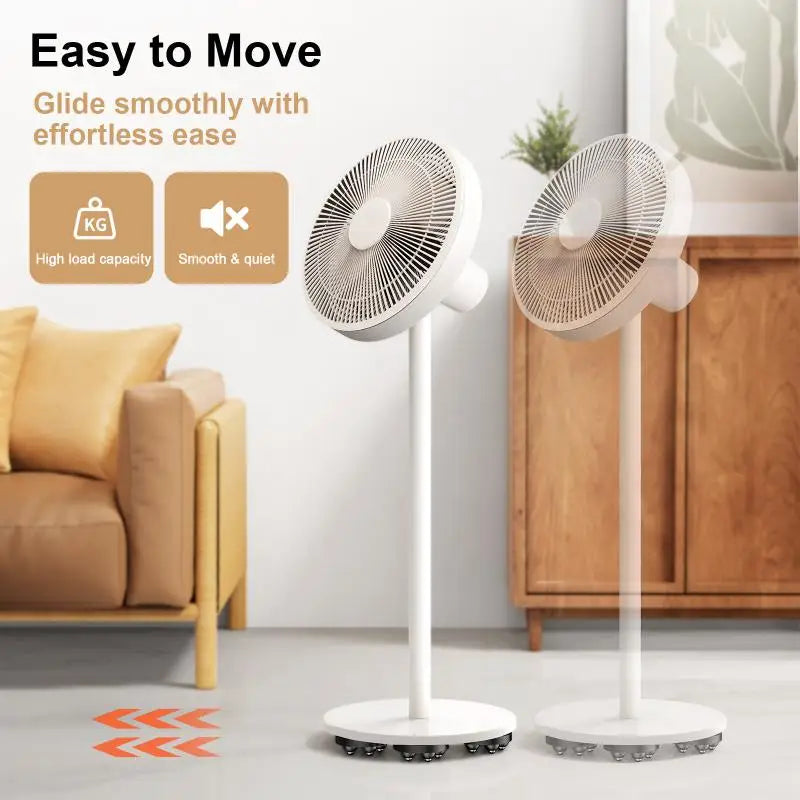 4er-Set Möbelrollen MobiloFix RollPad | Selbstklebende 360°-Rollen für Möbel | Höhenverstellbar | Für Waschmaschine, Bett & Sofa | 6,2 × 6,2 cm