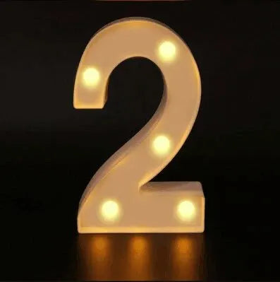 LED Buchstaben Lampe | Luminous Alphabet Light | Warmweiß & Batteriebetrieben | Hochzeit, Geburtstag & Partydeko
