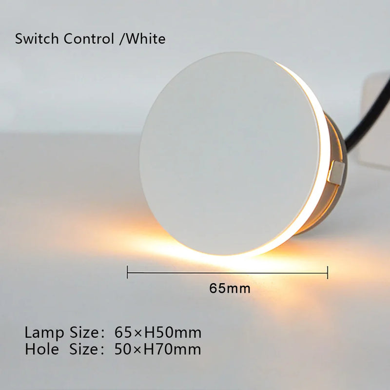LED Stufenlicht LumoStep | Rund & Einbau | IP65 Wasserdicht | Innen & Außen