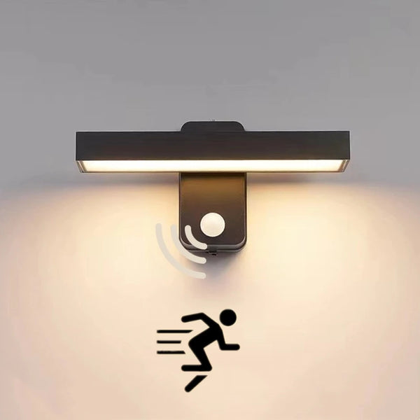 LED Außenwandleuchte VarioLux | Bewegungsmelder & IP65 | Drehbar | 30–50 cm