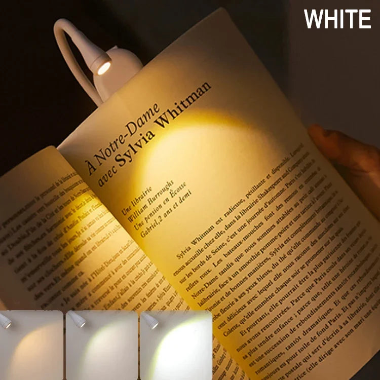 Mini LED Lampe ClipBright | Tragbare USB-Leselampe & Notlicht | 400–500 mAh Akku | 1000 Lumen | Dimmbar