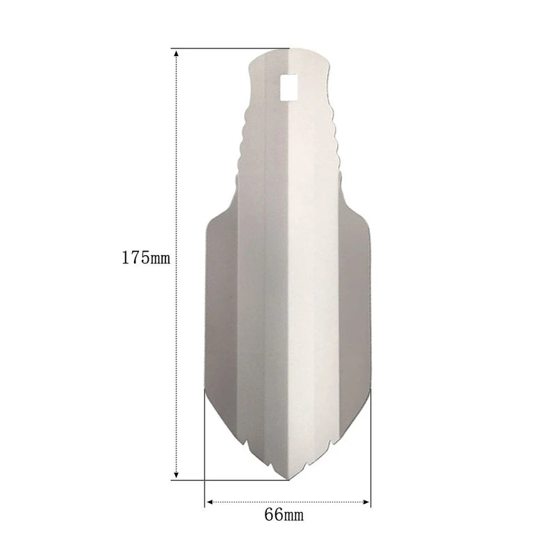 Titalo UltraSpade Titan-Handschaufel Ultraleicht | Für Camping, Wandern & Garten | Mit Karabiner & Tasche