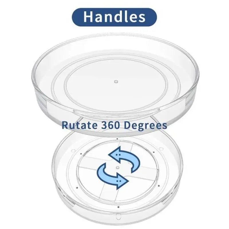 SpinStore 360 Drehbare Aufbewahrungsbox | 360° Organizer für Küche & Kosmetik | Rutschfest & platzsparend | Ø 28 cm
