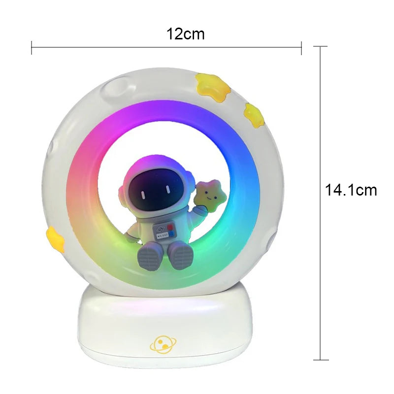 Cosmiboo Panda Astronaut Nachtlicht für Kinder | Weiches LED-Licht & Augenschutz | USB Aufladbar | Silikonlampe mit Akku