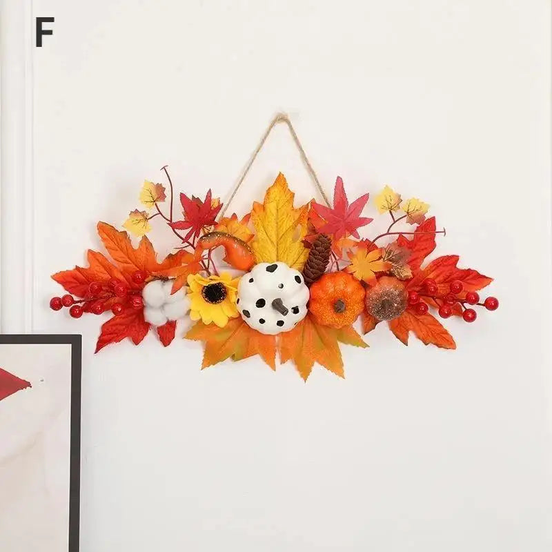 Autumnia | Kürbis-Ahorn Girlande | Herbstdeko & Halloween | 1 Stück