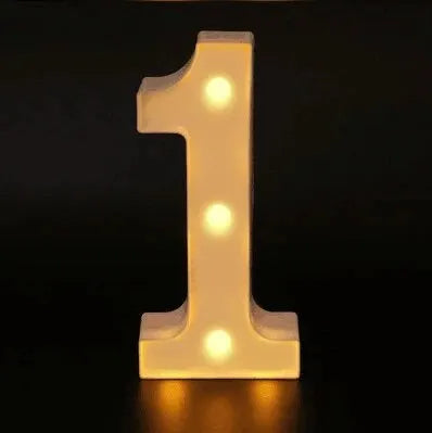 LED Buchstaben Lampe | Luminous Alphabet Light | Warmweiß & Batteriebetrieben | Hochzeit, Geburtstag & Partydeko