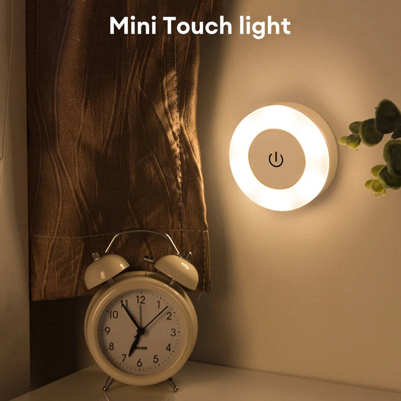 LUMORA Touch LED-Nachtlicht | USB-Wiederaufladbar | Magnetisch & Stufenlos Dimmbar | Warm- & Kaltlicht