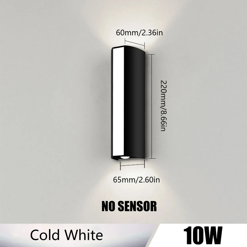LuminoWall Pro LED-Wandleuchte Außen 10 W | IP66 Wasserdicht & 85–265 V | Warm- & Kaltweiß